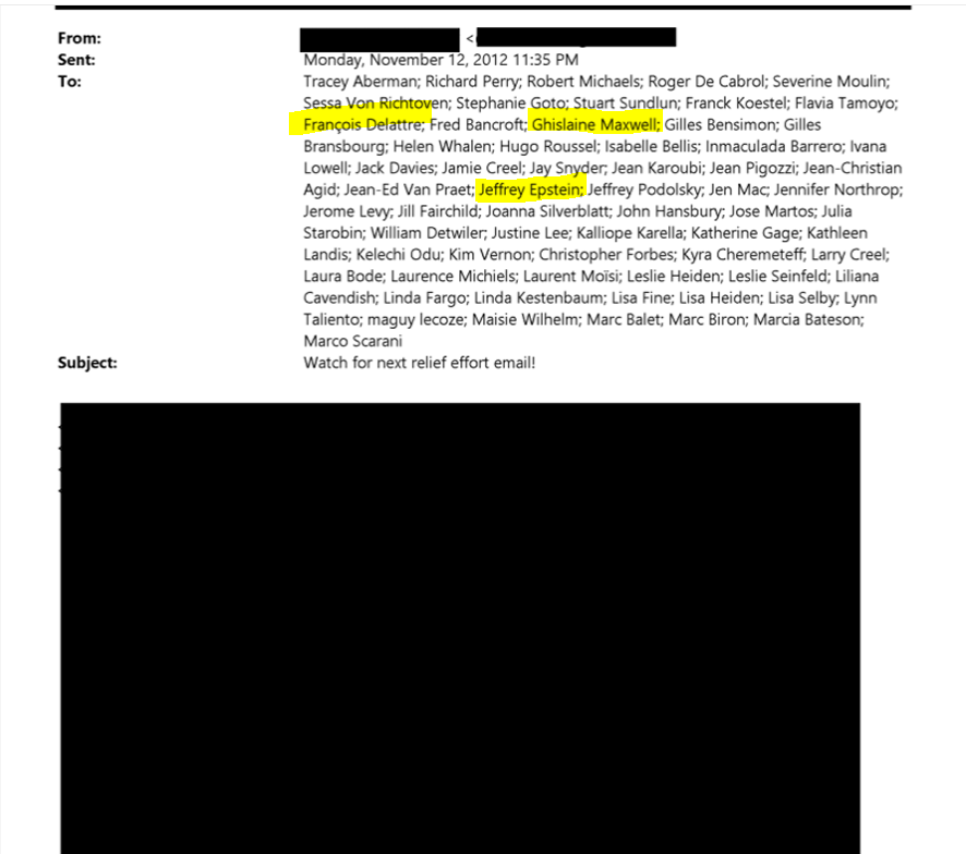Epstein, Ghislaine Maxwell et l'ambassadeur François Delattre