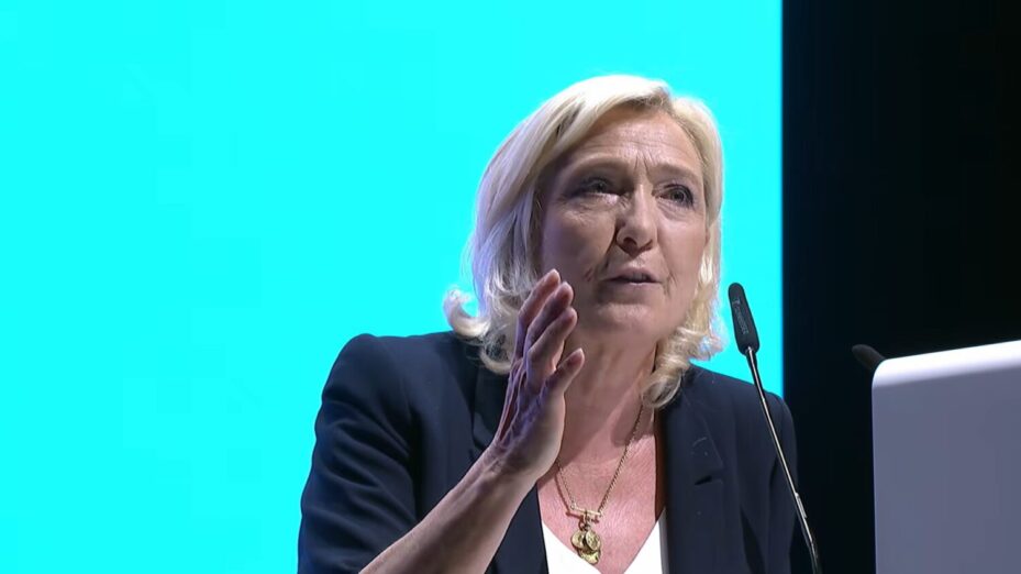 Capture d'écran YT Marine Le Pen