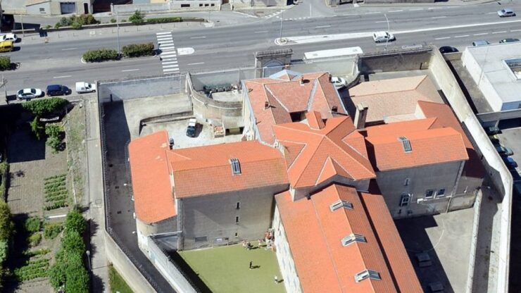 Vue aérienne de la maison d’arrêt de Carcassonne
