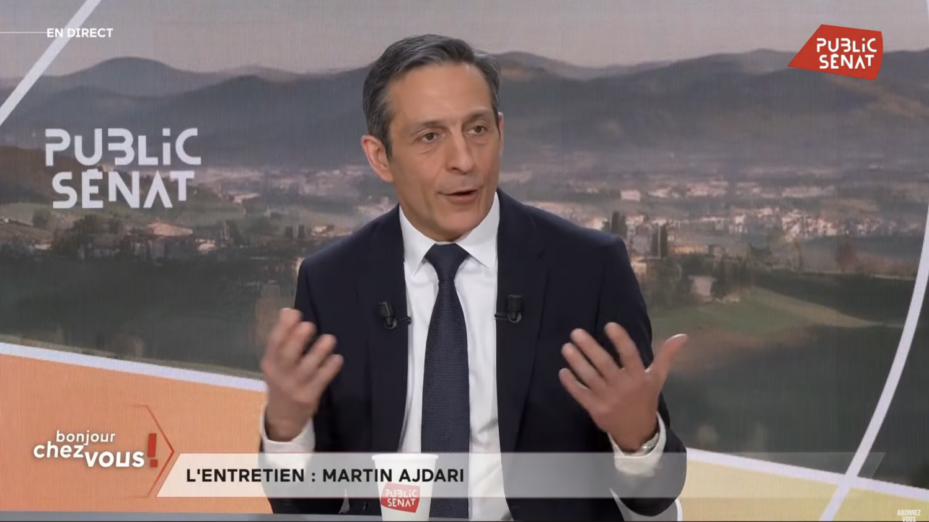 Martin Ajdari - Copie écran Public Sénat