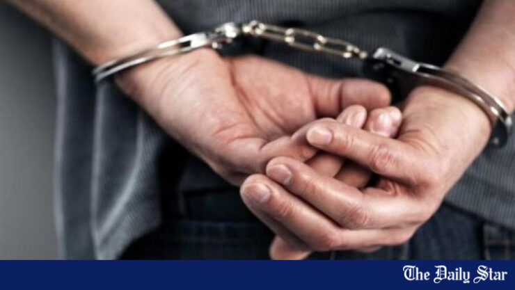 Illustration d'une arrestation dans le cadre d'une enquête sur des demandes d'asile frauduleuses au Royaume-Uni